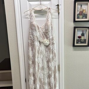 Bari Jay Elegant Cream Gown